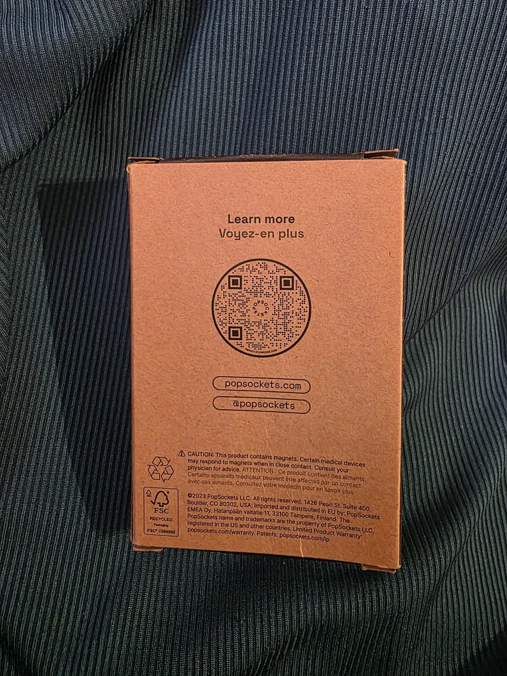 Tan Silicone PopSocket With Ridges New In  Unopened Box - Picture 2 of 8